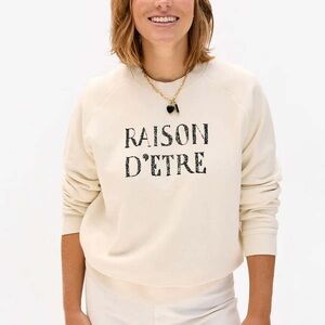 Claire V “Raison D'Être” Graphic Sweatshirt